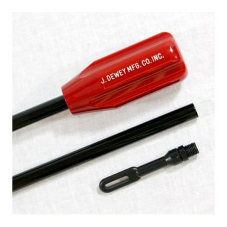 Dewey Coated Rod - J. Dewey Two-Piece Nylon Coated Rod, Red/Black,