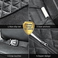 thumbnail image 4 of Car Seat Protector, Dog Seat Cover With Side Wings, Rear Pet Seat Coverblack, Hammock Convertible C, 4 of 5