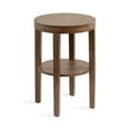 thumbnail image 1 of Kate and Laurel Talcott Table d'Appoint Moderne en Bois Rond, 16 x 16 x 24, Brun Noyer, Table de Bout Décorative Transitionnelle à Deux Niveaux pour une Utilisation comme Table de Chevet de Chambre à Coucher Ou Accent de Salon, 1 of 9