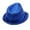 Blue, variant on Blue Sequins Fedora Hat Sparkly Short Brim Panama Hat Performances Stage Hat Blue