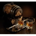 thumbnail image 3 of JoyJolt  Triangle Aqua Vitae 9.9 oz Crystal Whiskey Glass, Set of two Off Base Old Fashioned Glasses, 3 of 7