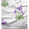 thumbnail image 1 of Soimoi Poly Georgette Fabric Leaves & Floral Block Print Fabric by The Yard 52 Inch Wide, 1 of 3
