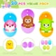 thumbnail image 5 of Huevos de Pascua con juguetes blandos de animales, paquete de 20 para niños, 5 of 7