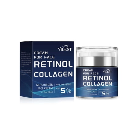 FSTDelivery Retinol Collagen Moisturizer Face Cream for Women Men, Day & Night Anti-Aging Skin Care with Hyaluronic Acid 5%, Collagen Cream for Face Reduces Wrinkles, Dryness, 1.7 Fl Oz