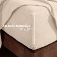 thumbnail image 6 of Bare Home Cozy Fleece Sheet Set - Extra Plush Polar Fleece - Deep Pocket - Twin, Sand, 6 of 10