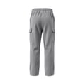 thumbnail image 5 of MXALUOB Men's Corduroy Pants Wide Leg Textured Winter Cargo Pants Drawstring Elastic Waist Trousers with Pockets for Daily Wear, 5 of 6