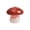 Red, variant on HuiXinOu Creative Mushroom Vase Colored Transparent Glass Hydroponic Vase Aromatherapy Decorative Vase For Home Tabletop Interior Decoration Ornament