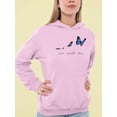 thumbnail image 2 of Give Yourself Time Butterfly  Hoodie Women -Image by Shutterstock, Female Small, 2 of 4