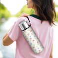 thumbnail image 6 of Floral 20oz Stainless Steel Thermal Bottle with Tea Filter and Cup Lid, Vacuum Insulated Coffee Mug with 316L Inner Liner, Leakproof Travel Thermos for Office,Thanksgiving,Christmas, Spring,Flower, 6 of 6