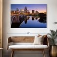 thumbnail image 3 of Elephant Stock Cityscape Of Minneapolis Wall Art - Horizontal Canvas Wall Art - Living Room Wall Decor - City Canvas - Beige And Brown Decor - 51" x 34", 3 of 8