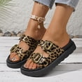 thumbnail image 5 of Womens Flat Sandals Cork Footbed Slides 2 Straps Adjustable Buckle Slip On Summer with Comfort Shoes, 5 of 6