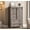 Gray, variant on TROPOW Farmhouse 5 Drawer Dresser for Bedroom, 48 in Tall Wood Dresser Chest of Drawer with Sliding Barn Door, Adjustable Shelf, Storage Organizer for Bedroom, Hallway, Living Room, Kitchen