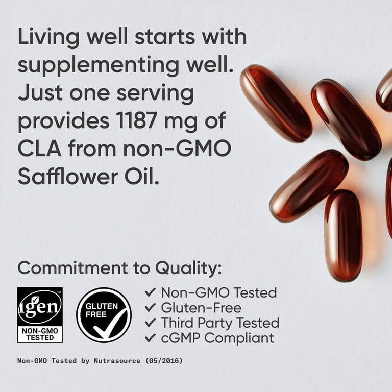 sports research cla mct oil l-carnitine weight loss supplements Research® 1250mg Active Conjugated Linoleic Acid, Soy & Gluten Free (90 Softgels) MCT Oil Medium Chain Triglycerides