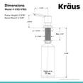 thumbnail image 3 of KRAUS Savan™ Kitchen Soap Dispenser, Brushed Gold, 3 of 5
