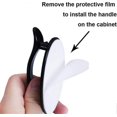 thumbnail image 2 of Pcs Self Adhesive Window Handle, Self Adhesive Handle, Sliding Door Adhesive Handle For Window Cupboard Drawer(White+Black), 2 of 5