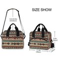 thumbnail image 2 of FORMRS Reusable Lunch Bag for Work School Leakproof Insulated Cooler with Adjustable Shoulder Strap, Tribal Art, 2 of 6