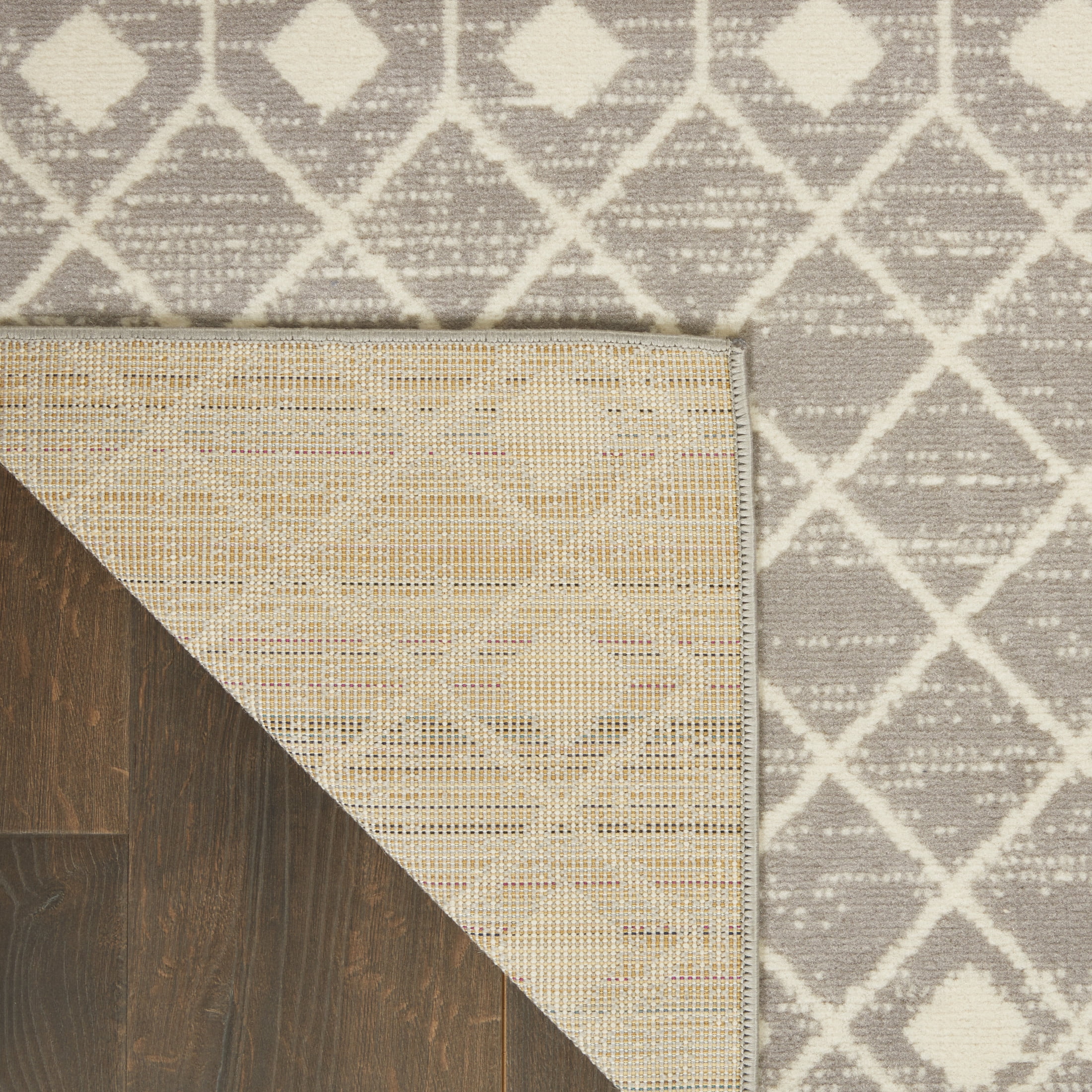 Nourison Grafix Moroccan Grey 5'3" x 7'3" Area Rug, (5x7)