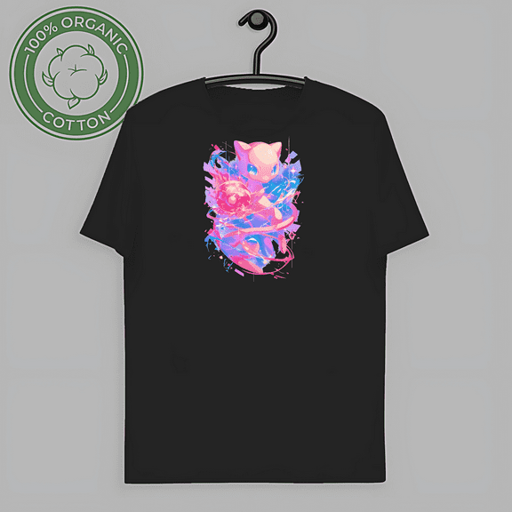 RARE Polera Hombre Anime Mew Pokemon T-shirt, for men & women, up to size 5XL.-TH58315