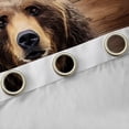 thumbnail image 4 of Homewish Brown Bear Blackout Curtains Set of 2 (52x84 Each) For Teens Boys Girls,Jungle Animal Wildlife Window Curtains,Retro Vintage Cabin Curtains and Drapes,Breathable Home Decor, 4 of 6