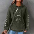 thumbnail image 5 of COMVALUE Womens Hoodies Cute Cat Print Pullover Sweaters With Pockets Oversized Casual Sweatshirts Fall Long Sleeve (Dark Gray, Xxl), 5 of 6