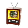 thumbnail image 1 of Escultura de TV de madera para Navidad, adorno de televisión de madera para Navidad, minifigura de TV para manualidades, fiesta, decoración festiva de, 1 of 9