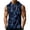 Blue, variant on Men’s Sleeveless Hoodie Vest with Drawstring Hood and Front Pocket Casual Loose Fit Camouflage Print Athletic Top for Outdoor Activities