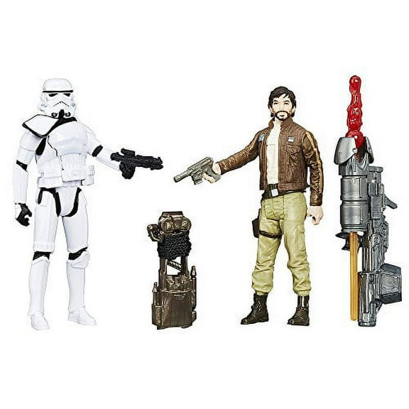 Star Wars: Rogue One, Captain Cassian Andor and Imperial Stormtroopers Exclusive Action Figures, 3.75 Inches