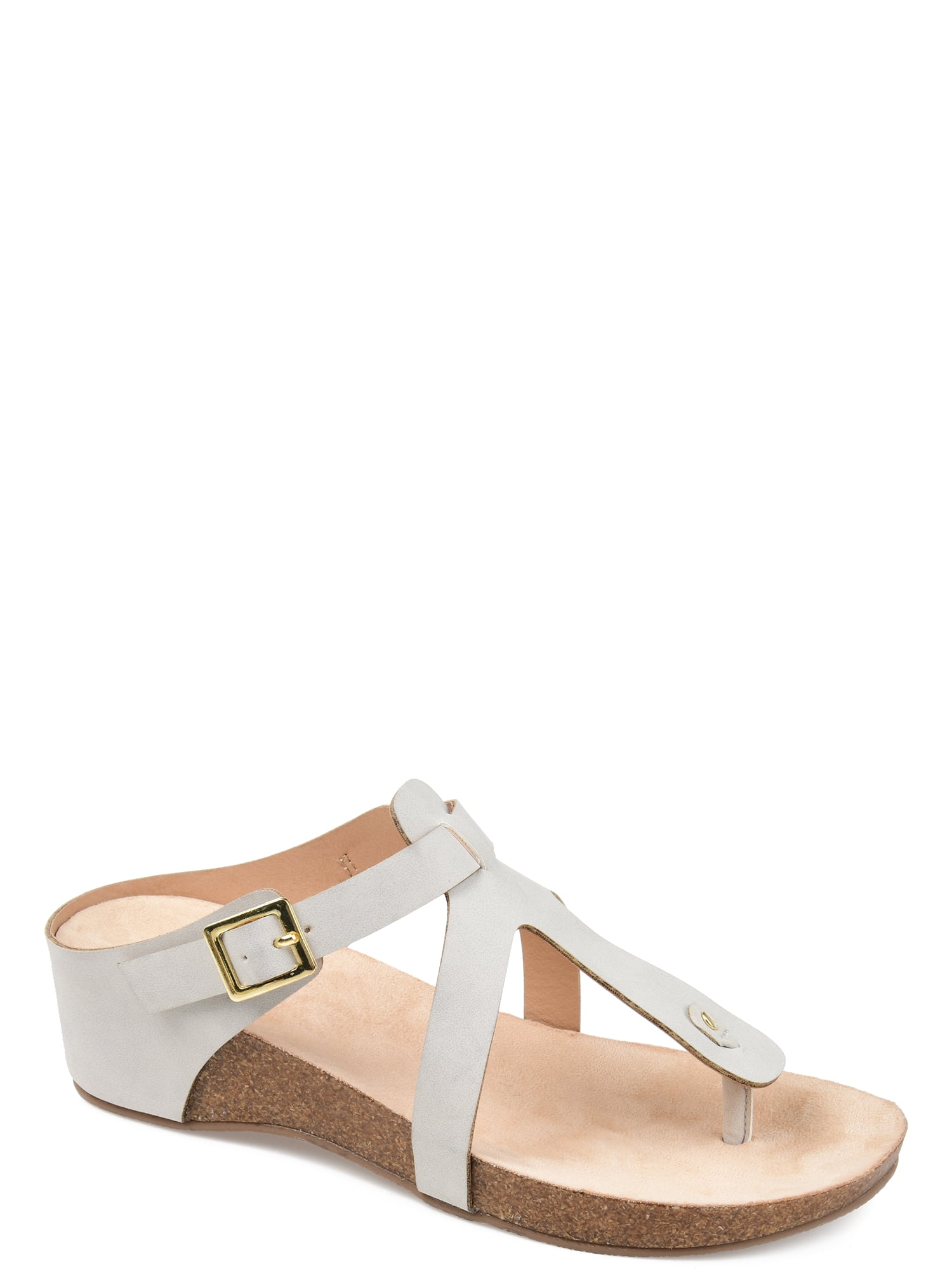 Brinley Co. Womens Tstrap Wedge Sandal