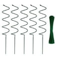 thumbnail image 2 of Ettsollp 5Pcs Tomato Twist Stake Windproof Plant Support Spiral Tomato Cages Climbing Plant Stake Frame for Potted Plants Tomato Rose Vine, 2 of 8