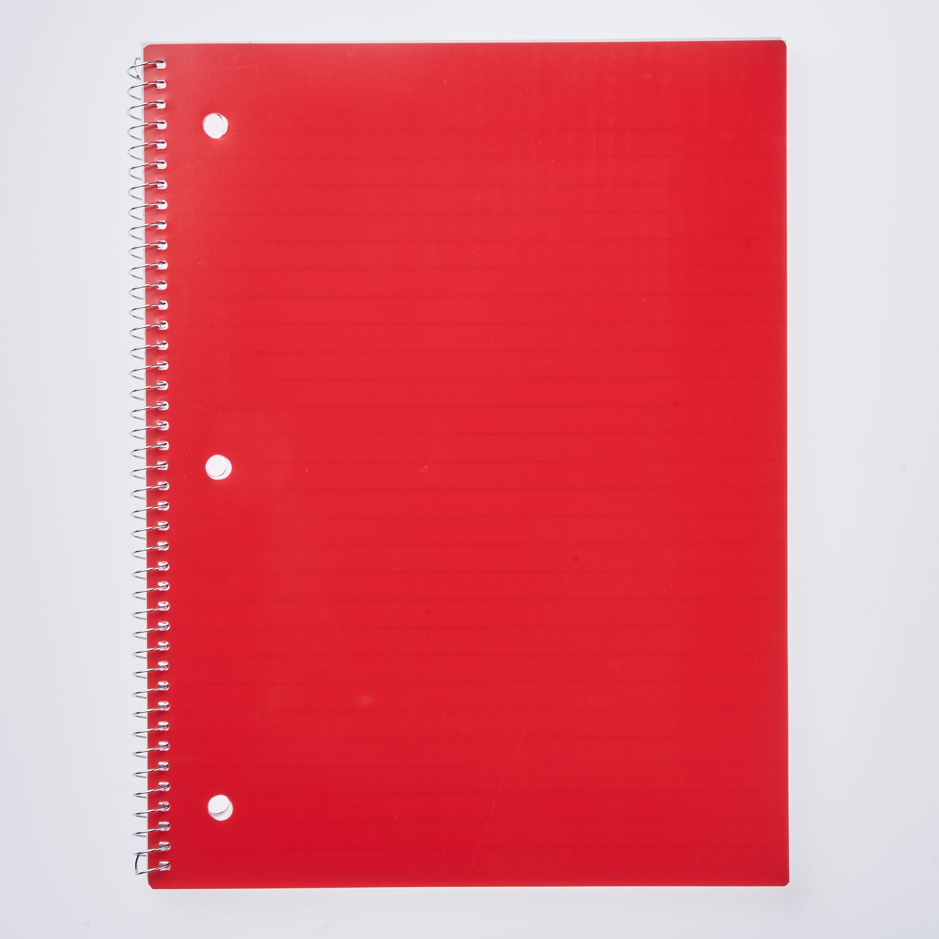 Pen + Gear 1 Subject Notebook, Wide Ruled, 80 Sheets, Red