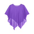 thumbnail image 4 of jiaxiM Women Chiffon Sheer Cape Poncho Top Shawl Wraps for Evening Dress Capelets Beach Cover Up Wedding Party, 4 of 4