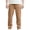 Khaki, variant on CQONEPT Men's Corduroy Pants Elastic Waist Drawstring Pant Casual Loose Solid Outdoor Workouts Trousers with Pockets Army Green 3XL