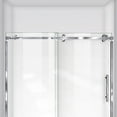 thumbnail image 3 of DreamLine Enigma Sky 56-60 in. W x 76 in. H Frameless Sliding Shower Door in Polished Stainless Steel, 3 of 5