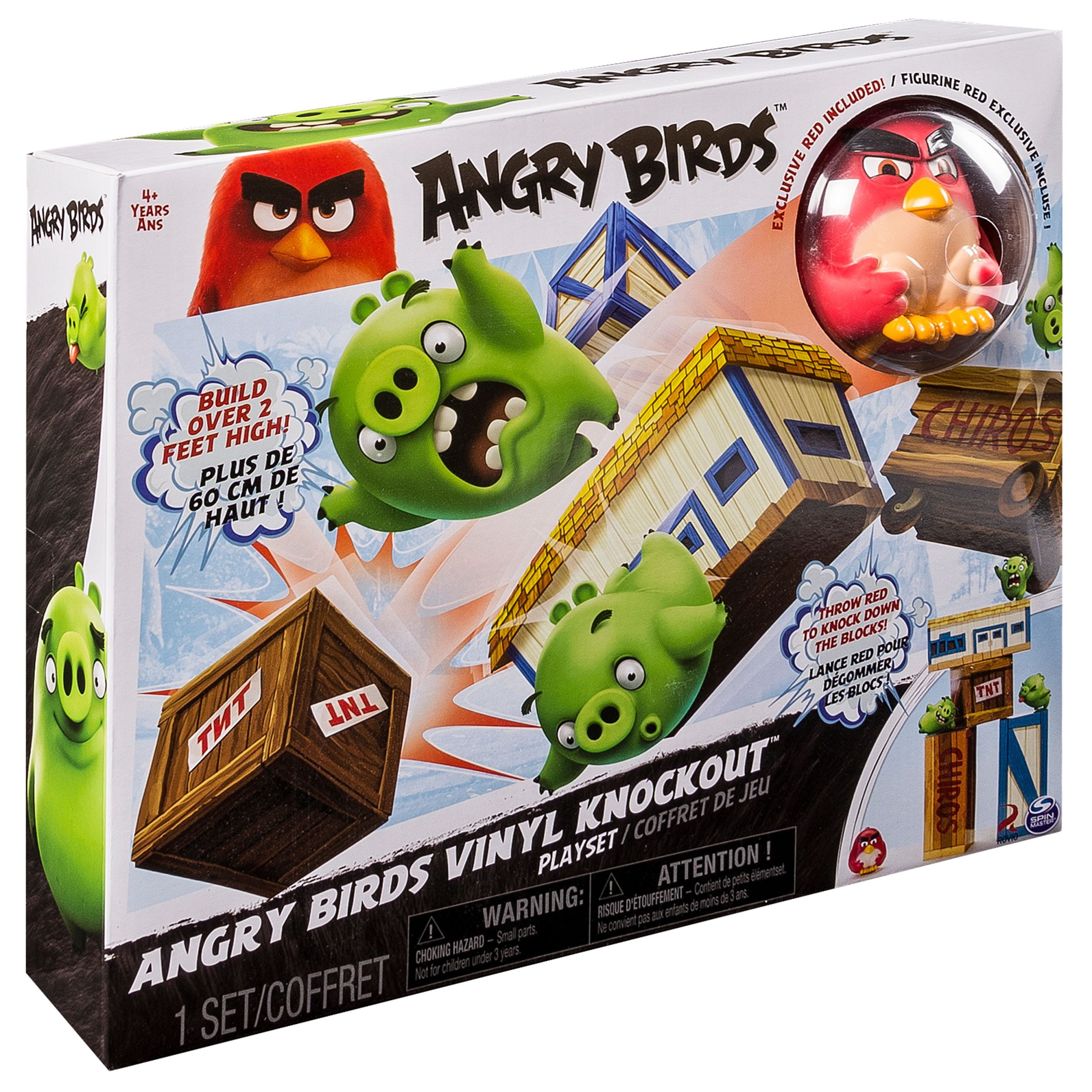 angry birds vinyl knockout playset