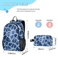 thumbnail image 2 of ALAZA Lightning Giraffe Pattern School Backpack Lunch Box Set Student Bookbag, 2 of 7