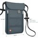 thumbnail image 2 of Cartera de viaje Lewis N. Clark Stash Neck con bloqueo RFID, color carbón, 2 of 7