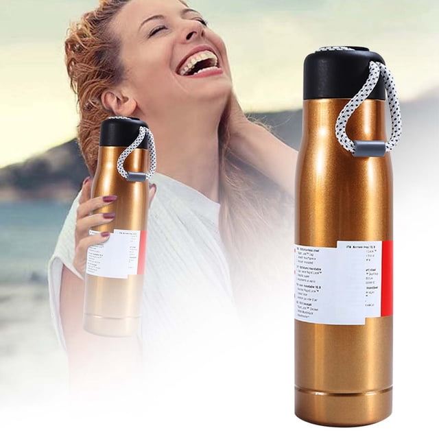 Insulated Glass Bottle for Everyday Hydration High Capacity Stainless Steel Construction Tea Cup Portable