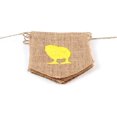 thumbnail image 4 of HTOOQ Natural Burlap Banner for Easter Decorations,Bunny Carrot and Chick Pattern Bunting Banner - -, 4 of 5