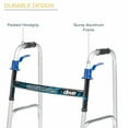 thumbnail image 4 of Drive Medical Trigger Release Folding Walker, Brushed Steel, 4 of 6