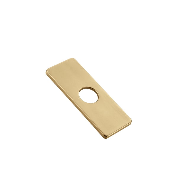 Grifo de cocina cepillado de acero inoxidable 304, base de placa decorativa de 10 pulgadas, cubierta de baño de 6 pulgadas
