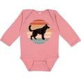 thumbnail image 3 of Inktastic German Shepherd Silhouette Vintage Retro Boys or Girls Long Sleeve Baby Bodysuit, 3 of 5