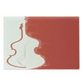 thumbnail image 1 of Cello Cutting Board, Music Themed Abstract Delicate Design of an Instrument Bass and Chords, Decorative Tempered Glass Cutting and Serving Board, in 3 Sizes, by Ambesonne, 1 of 2