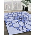thumbnail image 2 of Ahgly Company Indoor Rectangle Patterned Heavenly Blue Area Rugs, 2' x 5', 2 of 6