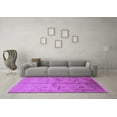 thumbnail image 3 of Ahgly Company Indoor Square Oriental Purple Traditional Area Rugs, 8' Square, 3 of 4