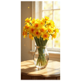 thumbnail image 1 of Vibrant Daffodil Spring Backdrop Floral Background Wedding Birthday Party Decor Home Office Seasonal Event Photo Shoot Banner Versatile Design, 1 of 4
