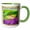 Green/White, variant on 3drose, Lavender Field, 15oz Mug