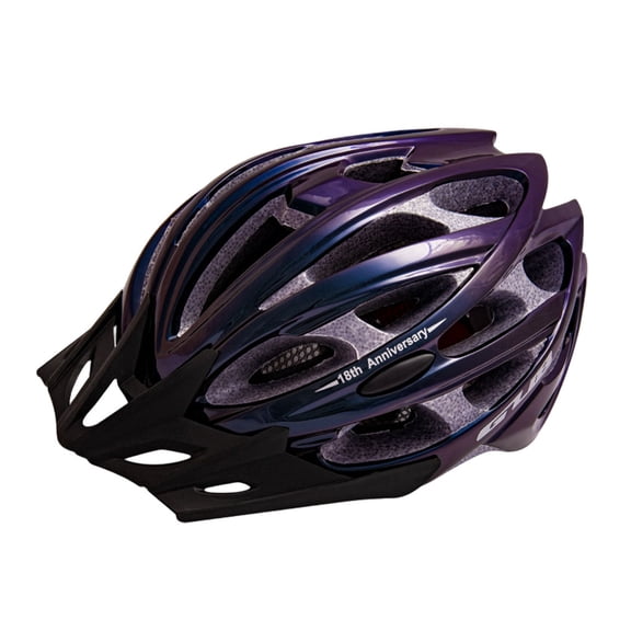 Eigraketly Casco de bicicleta de 30 orificios, transpirable, protección para exteriores, absorción de impactos, ajustable, para hombres, cascos Ciclismo Púrpura/L