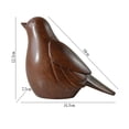 thumbnail image 3 of Estatua de pájaro de resina, modelo Animal, escultura moderna vívida, decoración del hogar sala de estar, adornos artesanales Cola Corta Marrón Baoblaze linda escultura, 3 of 8