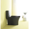 thumbnail image 3 of MADETEC One Piece Toilet with Comfort Chair Seat, Elongated Dual Flush 1.1/1.6 GPF and MAP 1000g, Matt Black Toilet Bowl, 3 of 5