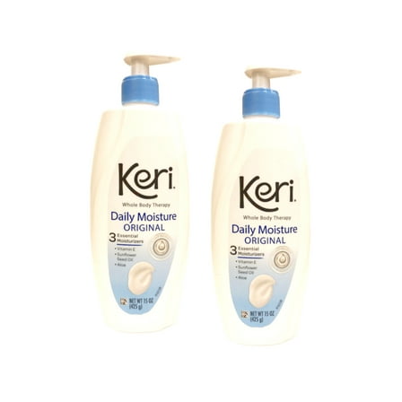 Keri Daily Moisture Whole Body Theraphy Lotion, Original, 15 oz, 2 Pack